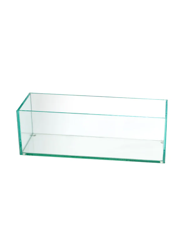 Clear Glass Rectangular Vase – 4" x 4" x 12" (Box of 6)