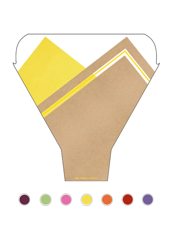 Ellis Floral Sleeve – Kraft + Non‑Woven Look, Waterproof (50 Pack) - Image 10