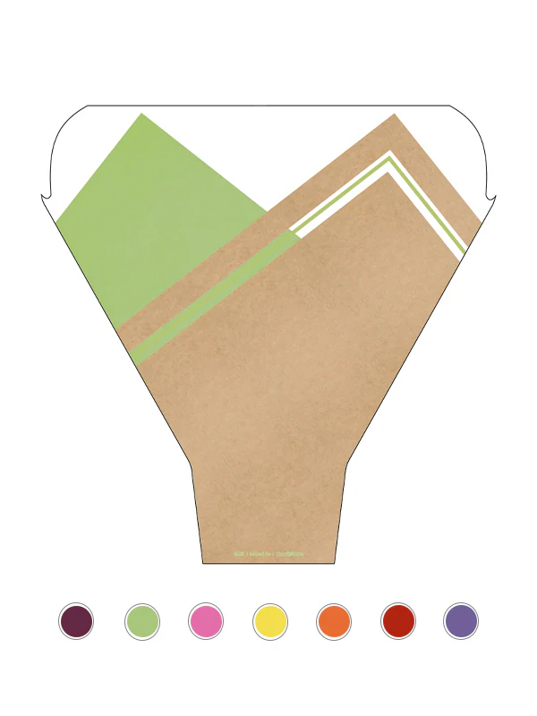 Ellis Floral Sleeve – Kraft + Non‑Woven Look, Waterproof (50 Pack) - Image 3