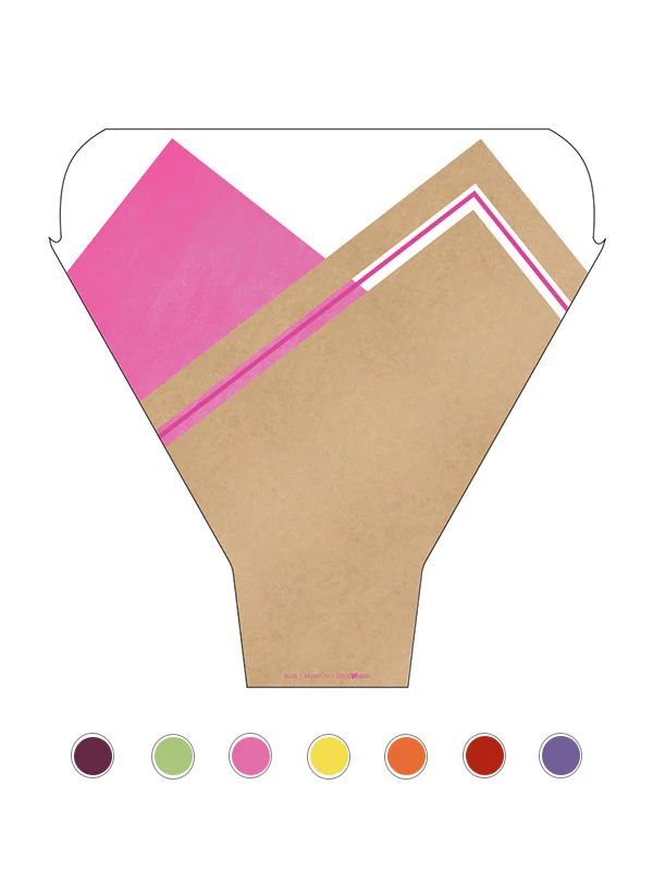 Ellis Floral Sleeve – Kraft + Non‑Woven Look, Waterproof (50 Pack) - Image 5