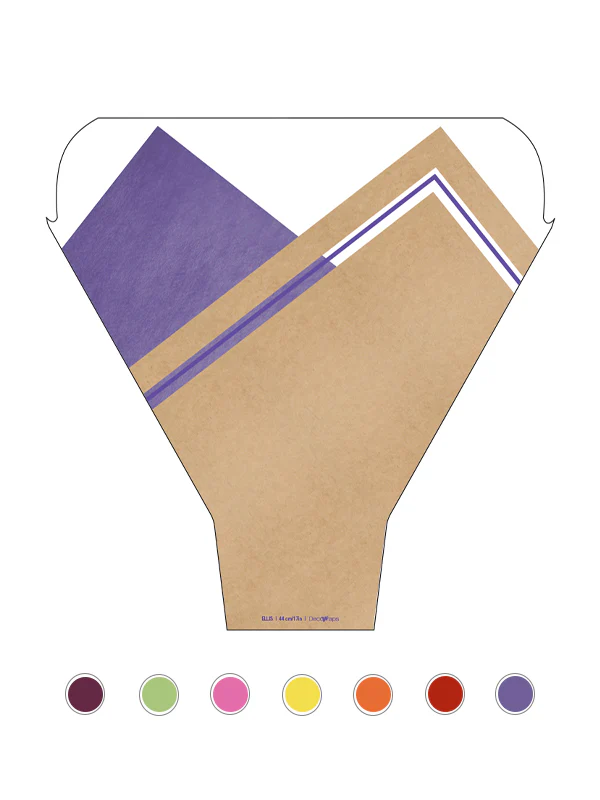 Ellis Floral Sleeve – Kraft + Non‑Woven Look, Waterproof (50 Pack) - Image 8