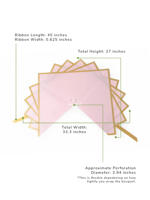 Madonna Wrap – Pre-Assembled Floral Wrapping Sheets with Satin Ribbon (25 Pack) - Image 18