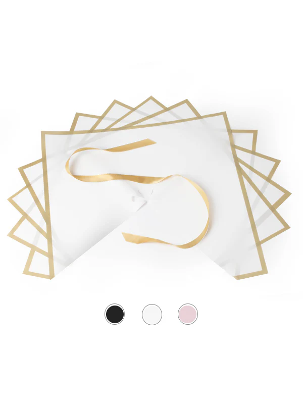 Madonna Wrap – Pre-Assembled Floral Wrapping Sheets with Satin Ribbon (25 Pack) - Image 21