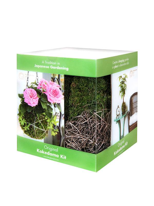 Original 6″ Kokedama Kit – Includes Moss, Soil, Twine & Hanging Chain - Image 3