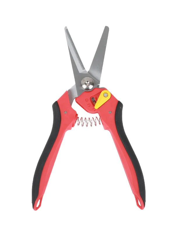 Professional Serrated Floral Scissor – Red Grip (1 Pack) - Image 2