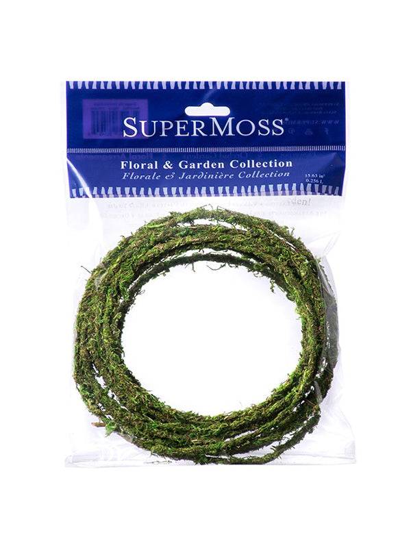 Super Moss Preserved Moss Floral Wire – 12 ft