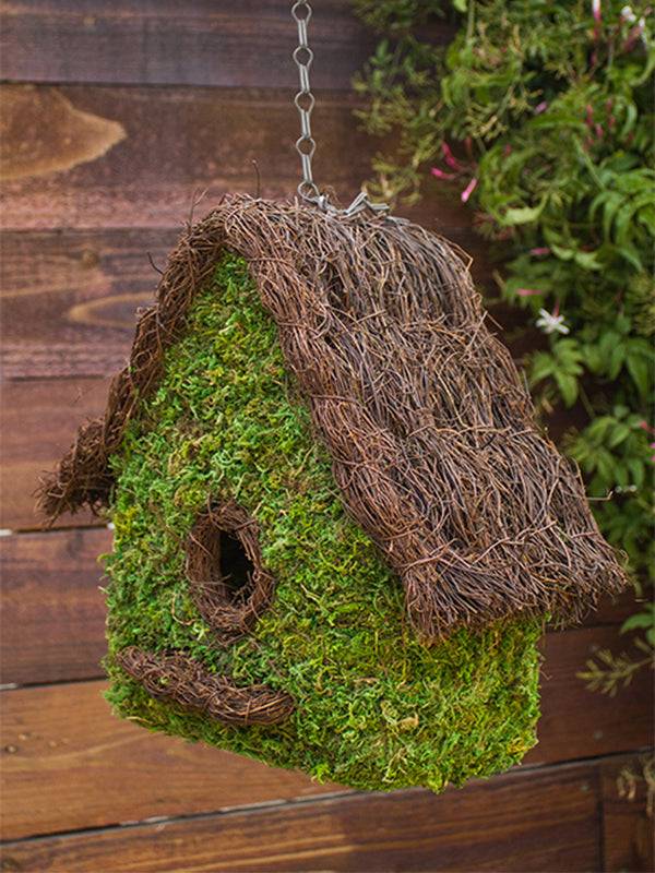 Super Moss Woven Birdhouse – Maison, Large (11" x 12") - Image 2