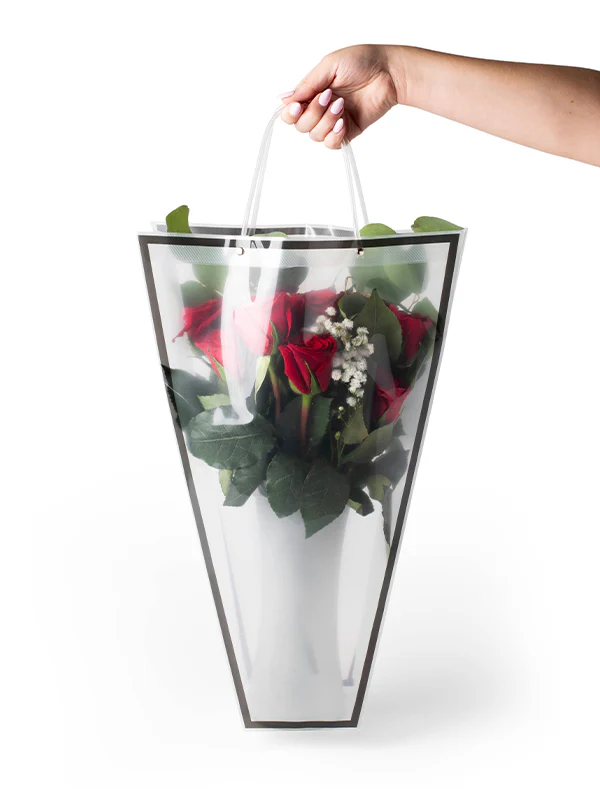 Tuxedo Vase Bag – Stylish, Water-Resistant Floral Delivery Carrier (20 Pack) - Image 2